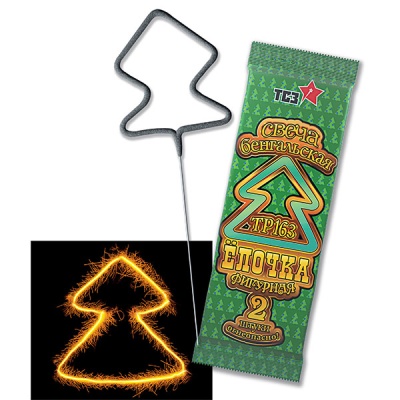 Елочка Бенгальские огни фигурные купить в Тольятти | tolyatti.salutsklad.ru