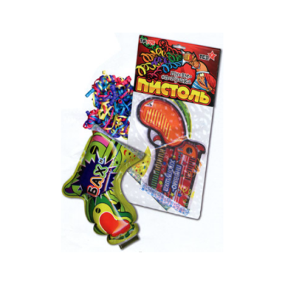 Пистоль Надувная хлопушка купить в Тольятти | tolyatti.salutsklad.ru
