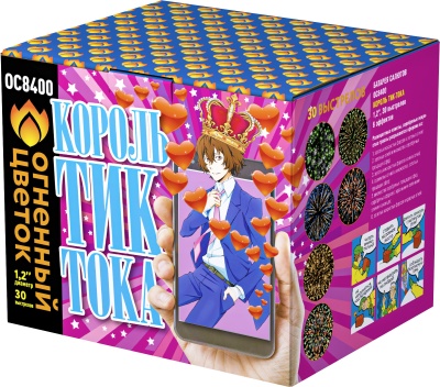 Король Тик-Тока Батарея салютов купить в Тольятти | tolyatti.salutsklad.ru