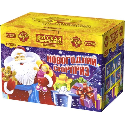 Новогодний сюрприз New Батарея салютов купить в Тольятти | tolyatti.salutsklad.ru