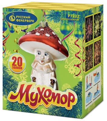Мухомор Батарея салютов купить в Тольятти | tolyatti.salutsklad.ru